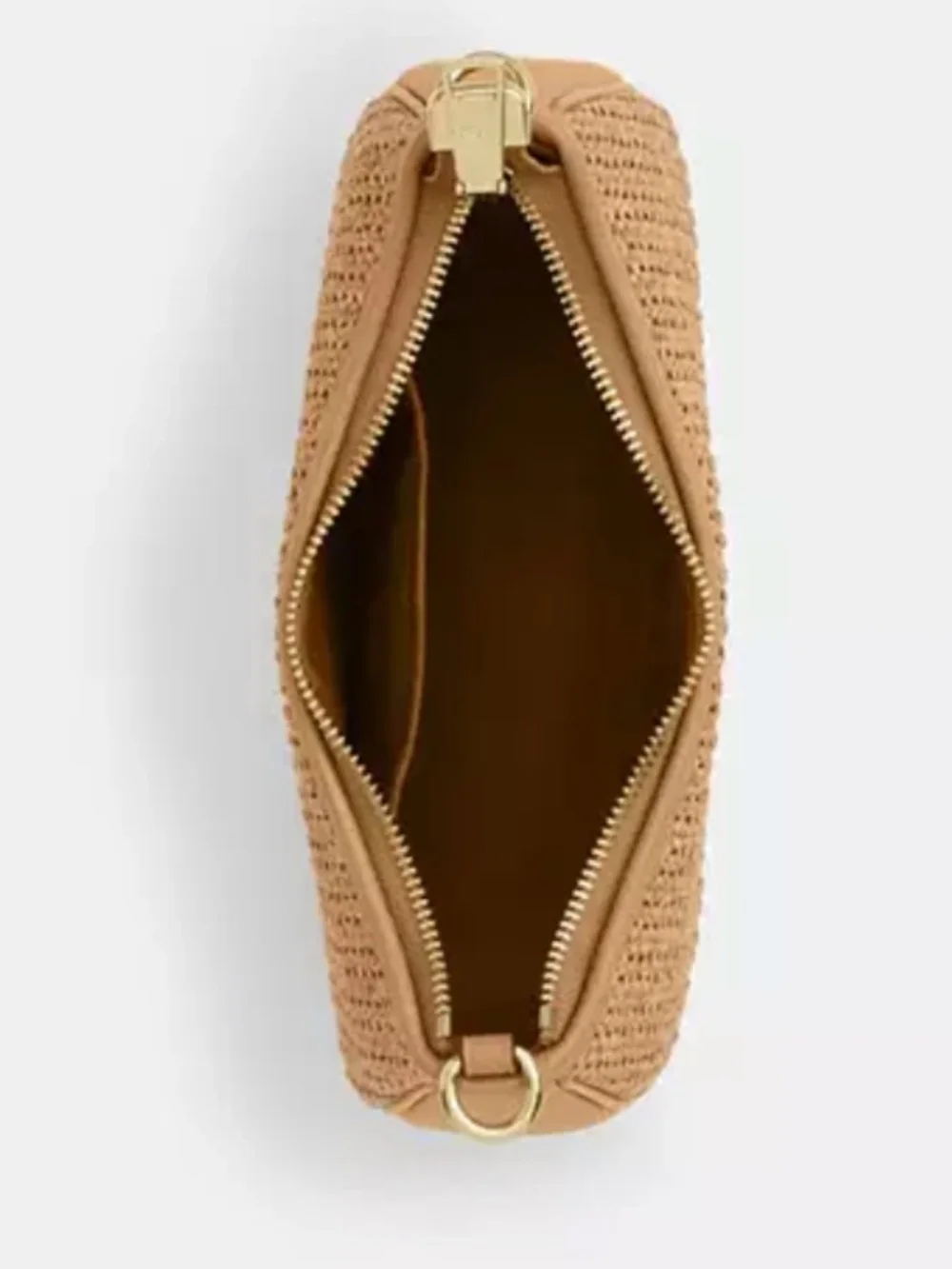 Teri Shoulder Straw Bag With Charm